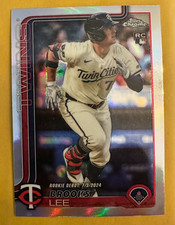 2025 Topps Chrome Update BROOKS LEE Rookie Debut Refractor card. rookie card picture