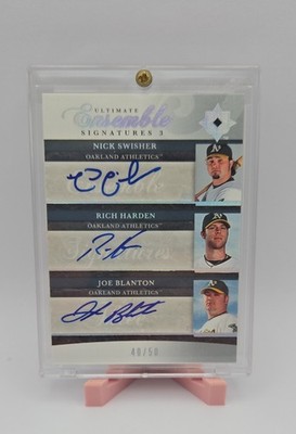 2006 Ultimate Collection - Ultimate Ensemble Signatures 3 Nick Swisher, Rich...