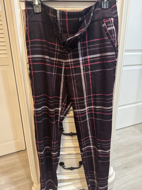 7th Avenue Women Plaid Pant Size 6Tall