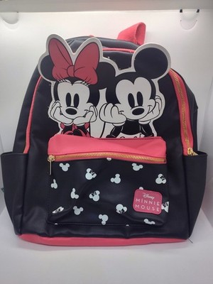 Disney BioWorld Mickey And Minnie Mouse Mini Backpack