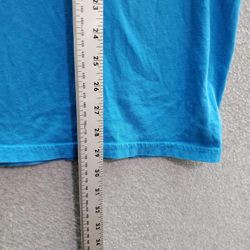 Camiseta con cuello verde para hombre XL azul trucha arco iris manga corta cuello redondo Foto 4 de 4