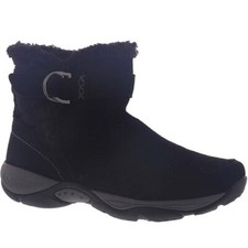 Easy Spirit Womens 6.5 M Black Faux Fur Lined Zip Up Ankle Booties NIB GN2