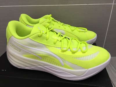 MENS PUMA ALL PRO NITRO LIME SQUEEZE TRAINERS, UK