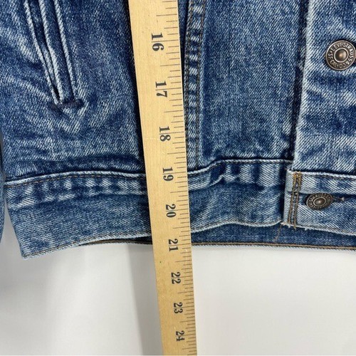 Vintage Levi's Trucker Denim Jean Jacket Sz 18 70706-0217 Blue USA Made - Picture 5 of 8
