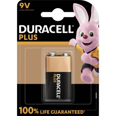 10x Duracell Plus 9V Block MN1604 E-Block 6LR22 Batterie - 10 x 1er