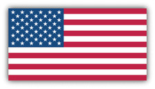 USA Flag Wide Car Bumper Sticker Decal