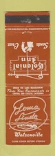 Matchbook Cover - Colonial Inn Loma Linda Watsonville CA