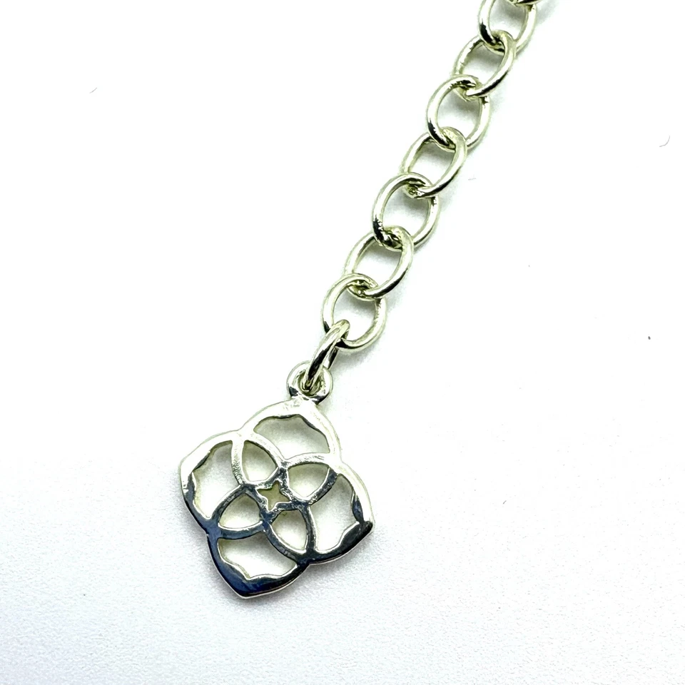 Colar Kendra Scott Rae corrente de ouro amarelo e pingente de madrepérola marrom - Imagem 3 de 3