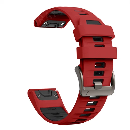 Quick Fit Strap For Garmin Fenix 8 E 7 7X 6 6S 6X 5X 5Plus 3 Silicone Watch Band - Picture 64 of 71