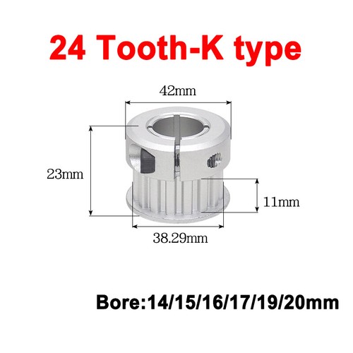 XL Timing Belt Pulley 15T 18T 20T 24T 25T Pitch 5.08mm Bore 5-20mm for 10mm Belt - Picture 18 of 20
