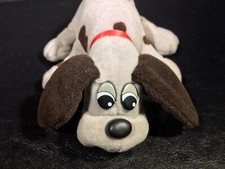 Vintage Pound Puppy Tonka Small 7.5" Light Gray Puppies Plush Dog