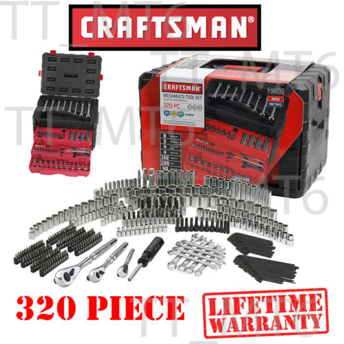 Craftsman 320 Piece Mechanic's Tool Set With 3 Drawer Case Box # 450 230 444 - Afbeelding 1 van 5