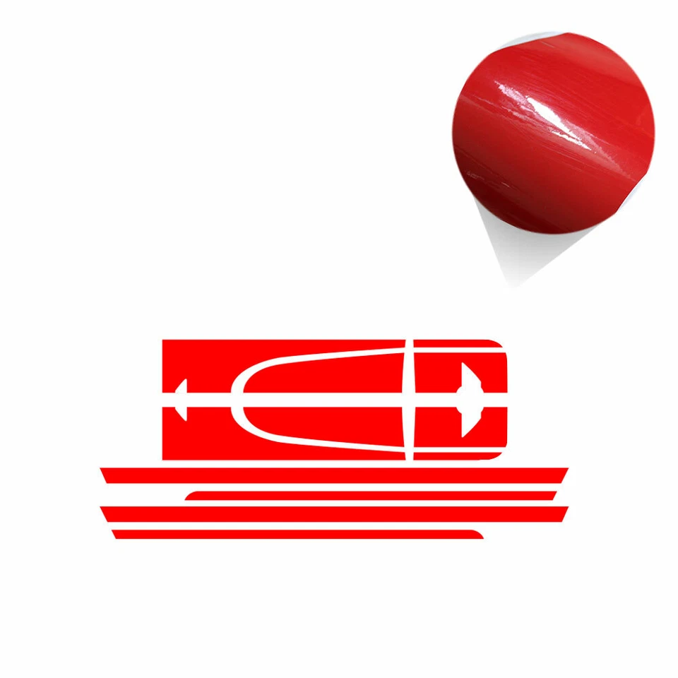 Red Racing Hood Side Trunk Sticker Stripe Kit For Mini Countryman Cooper S R60 - Изображение 3 из 4