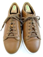 Allen Edmonds "COURTSIDE" Men's Leather Derby Dress Sneakers 9.5 D  Walnut(371N)