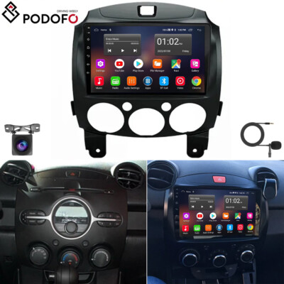 Für Mazda 2 2007-2013 Android 12 9'' Autoradio GPS NAVI BT FM WIFI RDS 1+32GB Kam