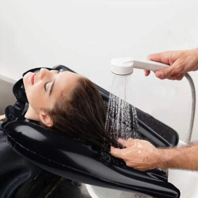 Mobile Salon - Portable Inflatable Rinse Basin for Washing Cutting Hair at Home