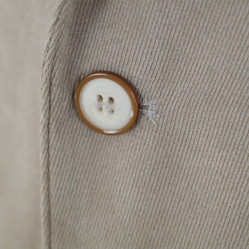 Mens Corduroy Blazer 42S UK Size STONES Striped Beige Sport Coat Cord Jacket - Picture 8 of 14