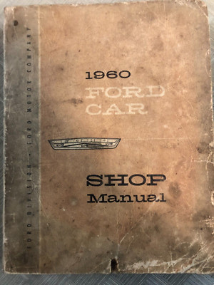 1960 Ford Alle Modelle Fairlane Galaxie Auto Service Shop Repair Workshop Manual