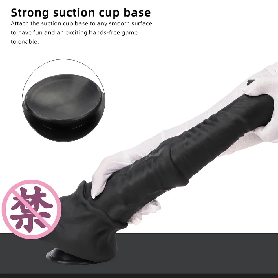 Consolador S/M/L/XL/XXL/XXXL Empuje Grande Vaginal Anal Plug Masturbadores Consolador Suave Grande Foto 3 de 4