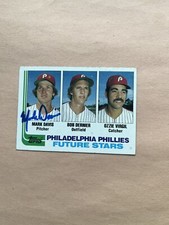 1982 Topps #231 Philadelphia Phillies Mark Davis Rookie Autograph.