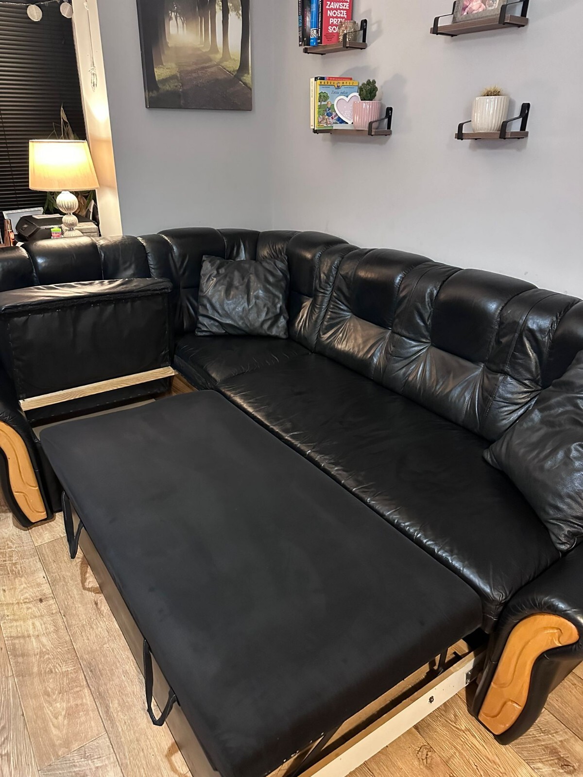 Lether Corner Sofa Bed eBay