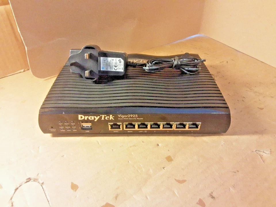 Draytek Vigor 2925 Dual-WAN 5x Gigabit Etherne Security Router FIREWALL - Image 2 of 4