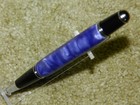 Le Roi Ballpoint Twist Pen / Blue Body with Silver Highlights & Black & Chrome T — photo 7