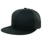 Adjustable Solid Color Plain Blank Flatbill Mesh Trucker Snapback Cap - FREESHIP