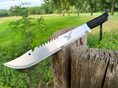 KANDAR Machete Buschmesser Bowie Hunting Messer Machette Macete Silber Outdoor