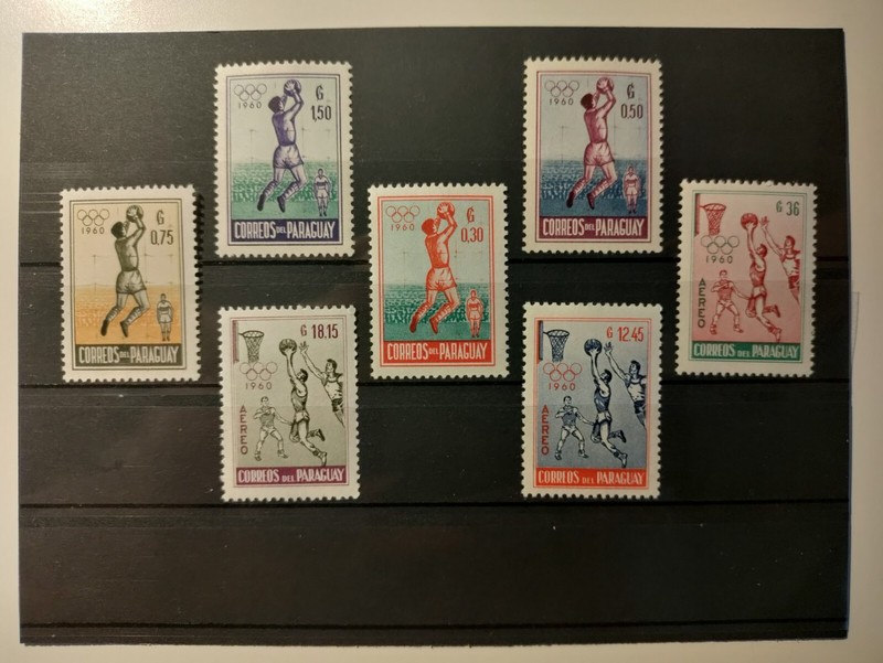 1960 Paraguay Stamps(Olympics-Rome,Basketball),MNH,OG