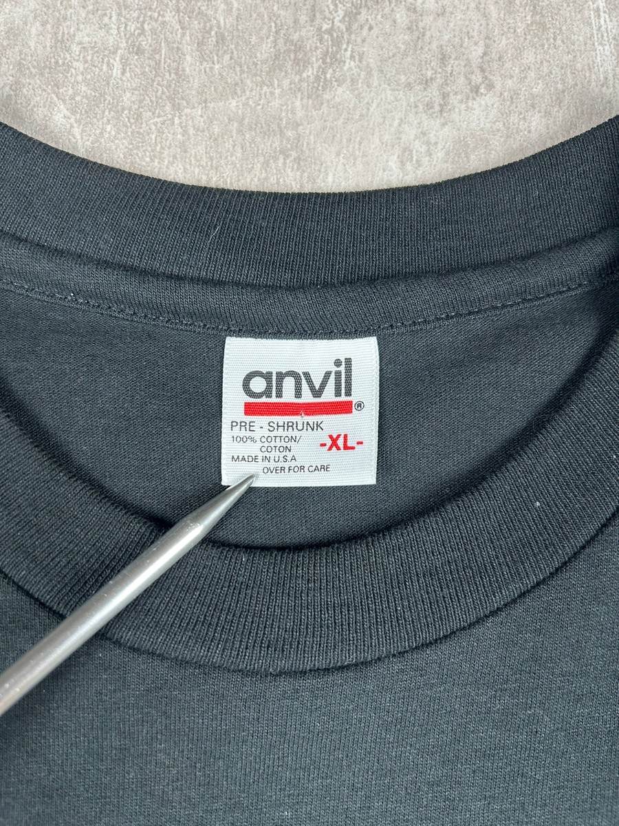 Vtg 1999 Rolling Stones No Security Tour Black T-Shirt Anvil Men's