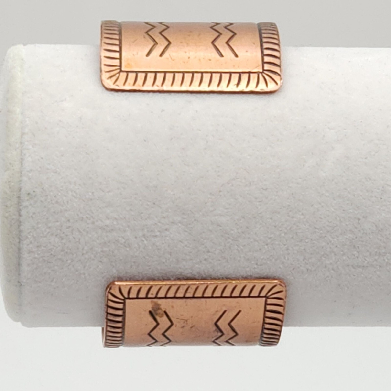 Bell Trading Post Solid Copper Cuff Engraved Brac… - image 10