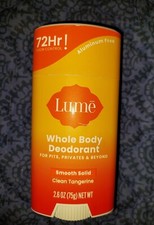 NEW Lume Smooth Solid Deodorant CLEAN TANGERINE 2.6 oz Stick