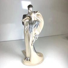 Art Deco 21” Vtg 1991 Austin Productions Sculpture Bride & Groom Our Day Signed