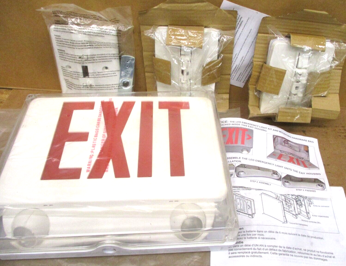 JeWoo Emergency Lighting VR-800 LED Exit Sign 49872HM | eBay