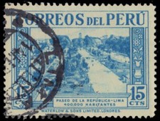 PERU 363 - Avenue of the Republic, Lima "1937 Printing" (pa33177)