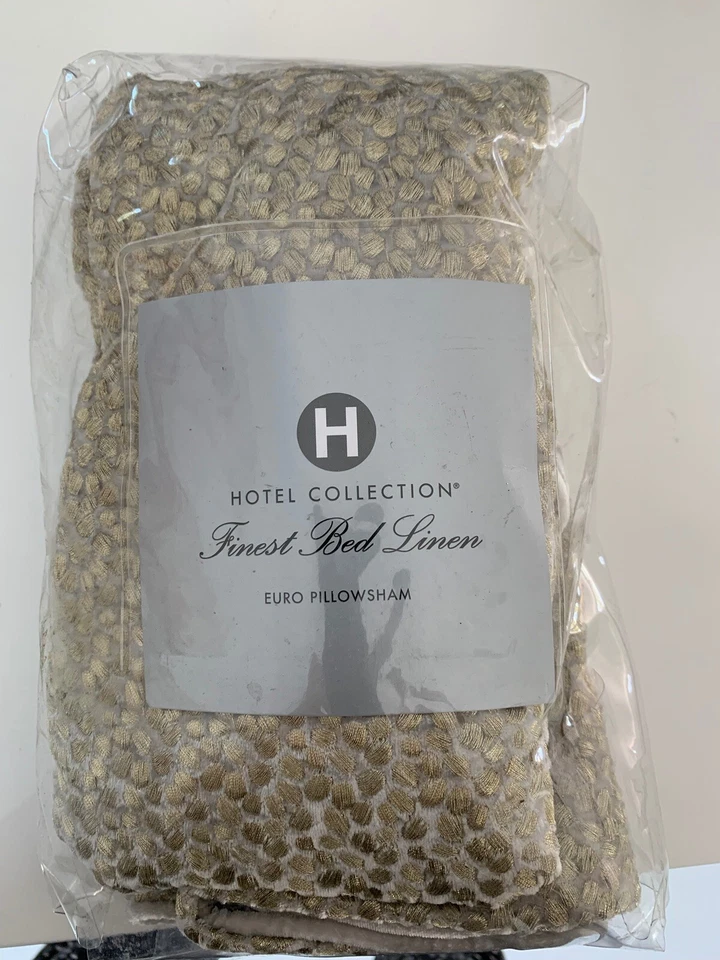 Funda nórdica 6 piezas Hotel Collection Finest Bed Silver Leaf King + 4 fundas + falda, NUEVA Foto 3 de 4