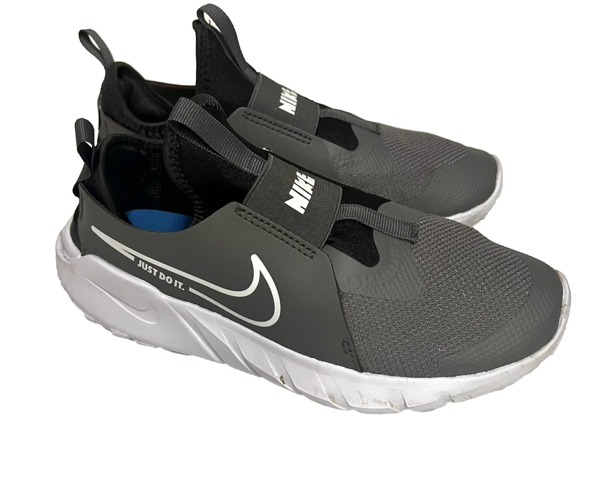 Nike Flex Runner 2 GS Pewter Gray White Kid 5Y Slip On Running Shoe  DJ6038-003 | eBay