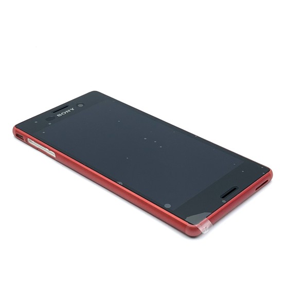 Original Sony Xperia M4 Aqua Display Modul Lcd Touchscreen Glas Scheibe Rot .-image