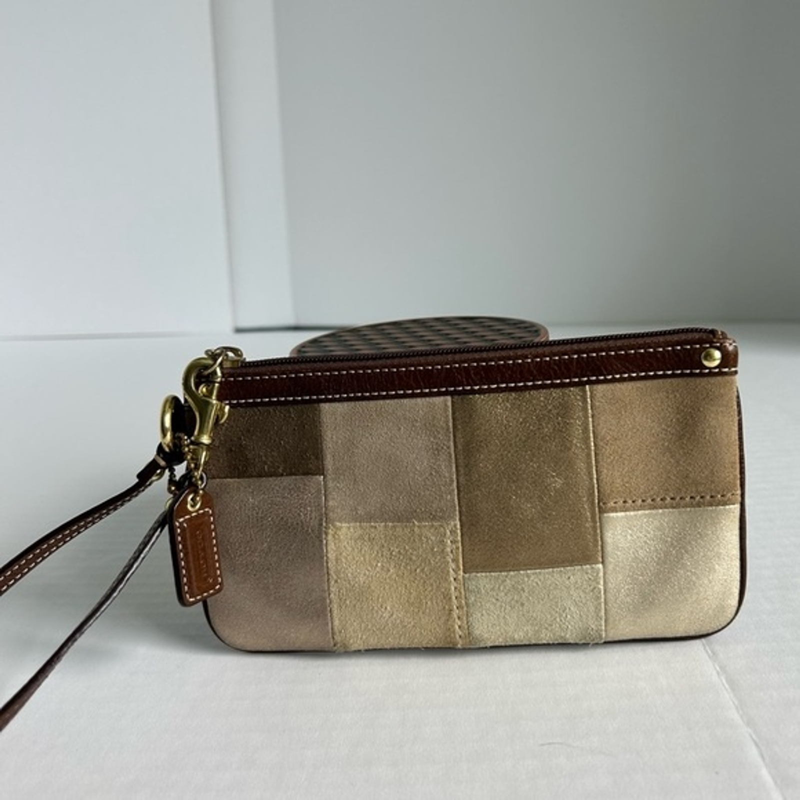 Coach Patchwork Leather/Suede Wristlet - image 2