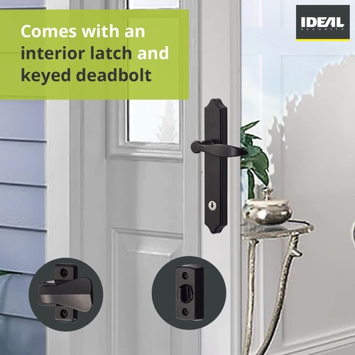 Ideal Security 1216 Surface Mount Storm Door Handle with Lock and Key for 1 – 1 - Picture 6 of 7