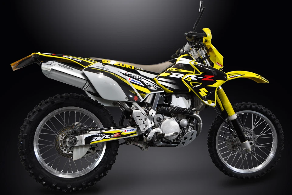 Silenciador de escape de acero inoxidable triovalado 13" para Suzuki DRZ400E DR-Z400E 2000-2009 Foto 4 de 4