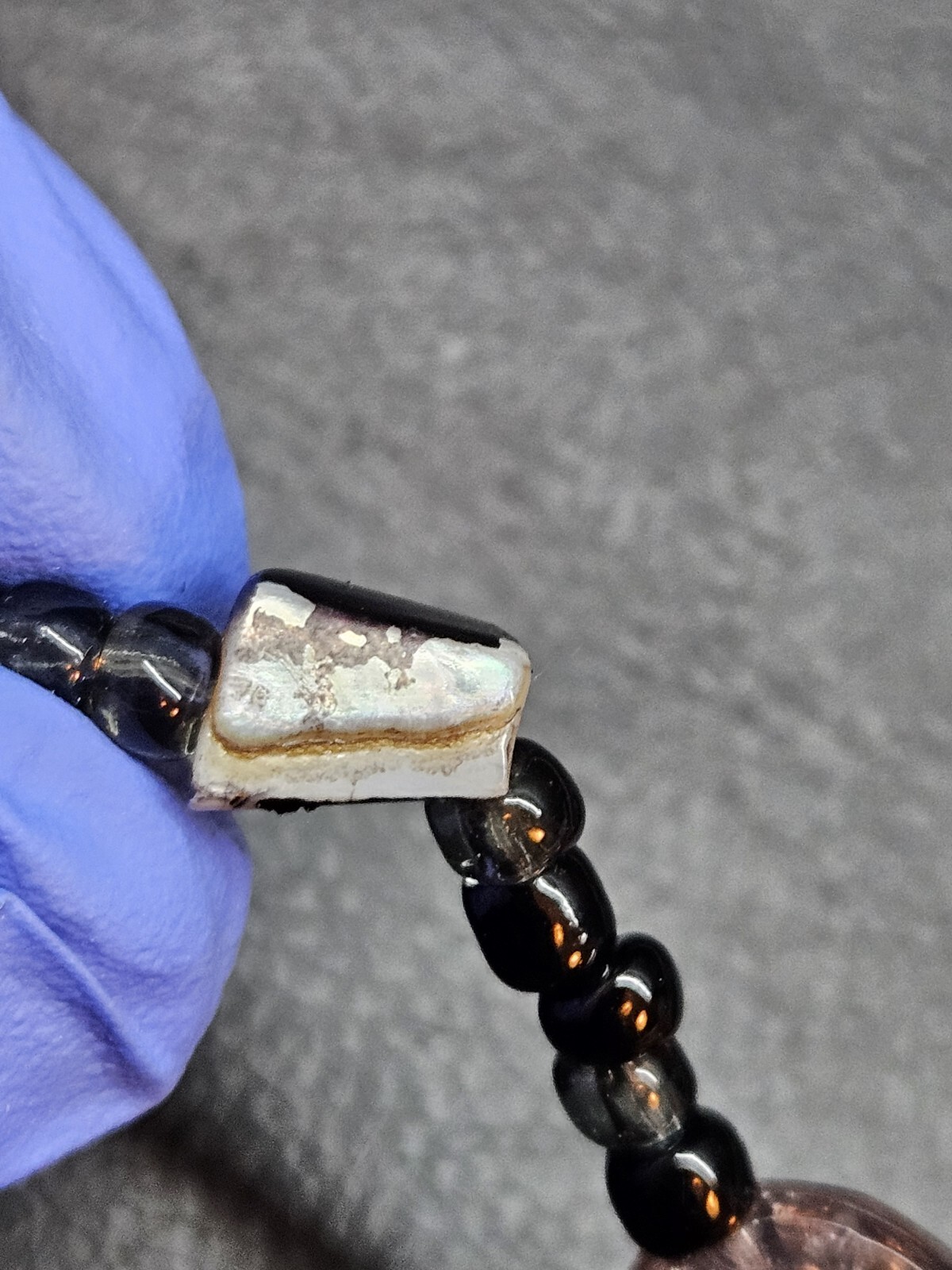 Multi Beaded Multi Strand Black Shell Beaded Blac… - image 14