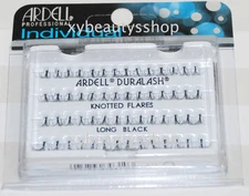 10 Packs Ardell Knot Flare Long Individual Black Eyelashes Flare 65099