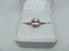 14K y.g. pink morganite & diamond ring size 6