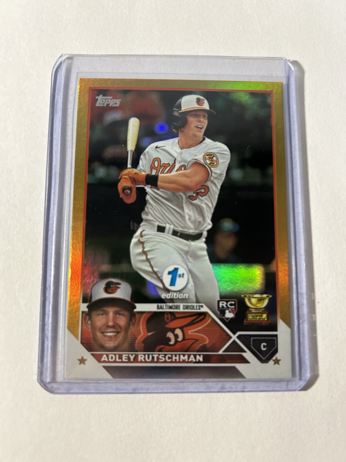 2023 Topps Series 1 1st Edition - Adley Rutschman #250 Gold Foil (RC)