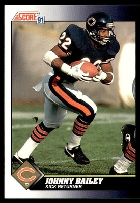 1991 Score Johnny Bailey Chicago Bears #509