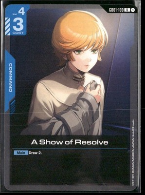 Newtype Rising #GD01-100 A Show of Resolve U