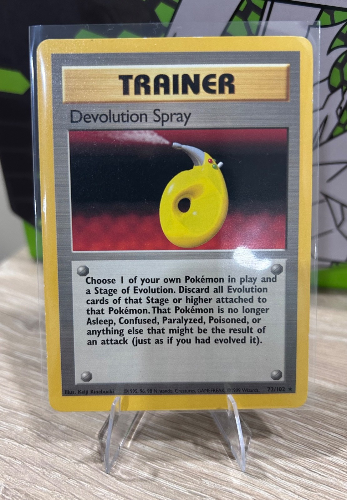 Devolution Spray 72/102 Rare Base Set Pokemon Card WOTC LP-NM 