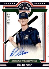 2022 Panini  USA Baseball #NTDP-DC Dylan Cupp ignatures Blue Ink #/399